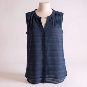 NWT Tommy Hilfiger Navy Blue Sleeveless Blouse